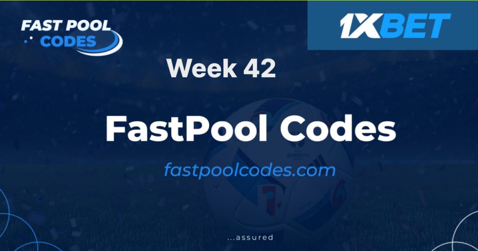 1XBet pool codes week 42