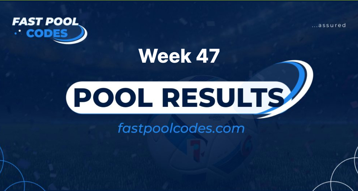 Week 47 Pool results Pool results for the week May 27, 2023 UK 2022