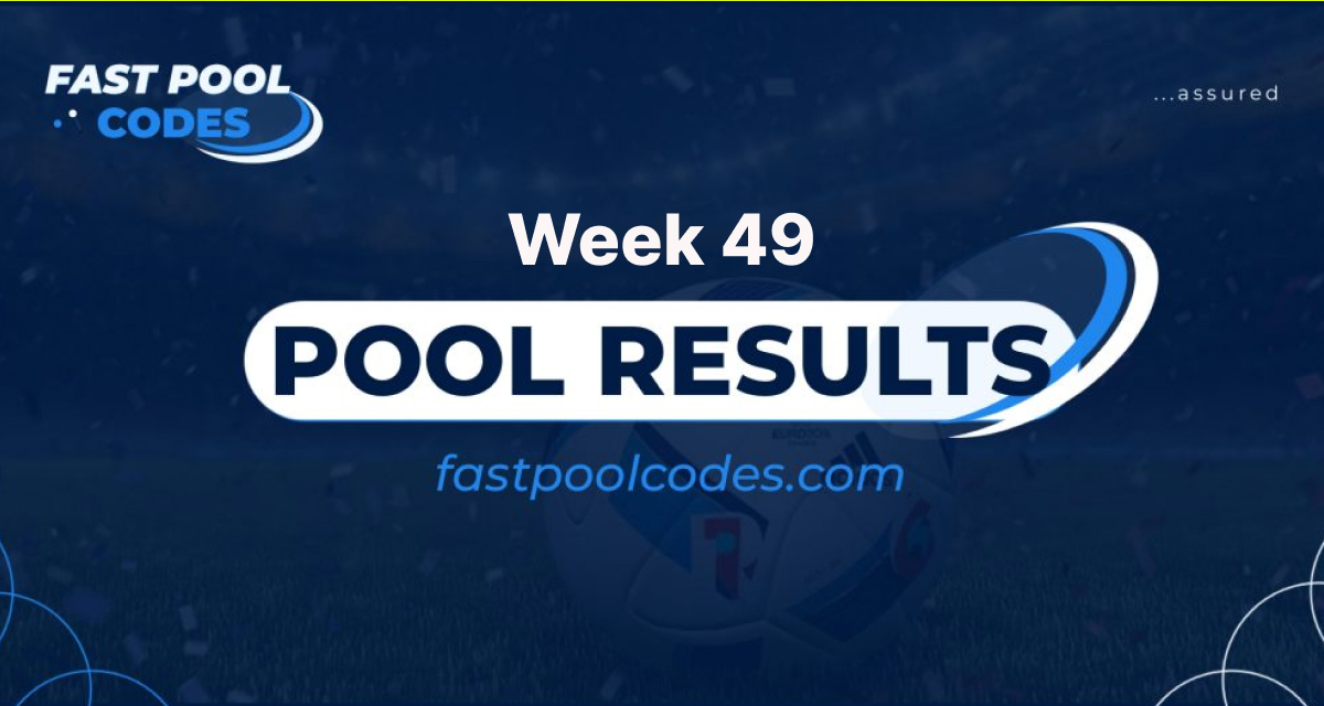 Week 49 Aussie Pool results Pool results for the week June 10, 2023